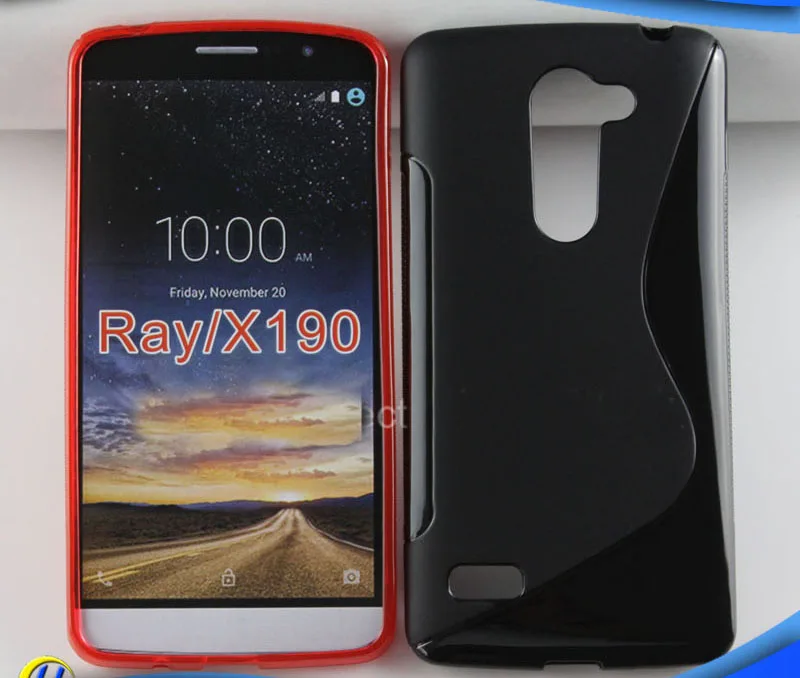Нескользящий ударопрочный чехол из ТПУ с S-образной линией для LG Ray X190 | Мобильные