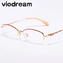 Viodream чистый Титан женский Красота спектакль близорукость Рамки Очки ультра легкие модели рецепт очки компьютер Очки 953