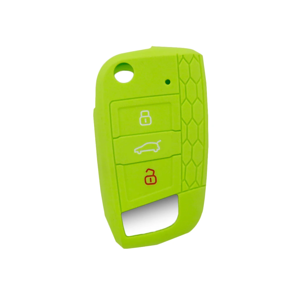 RYHX Hot Sale High Quality Silicone 3 buttons Key Case Cover For VW Polo Golf 7