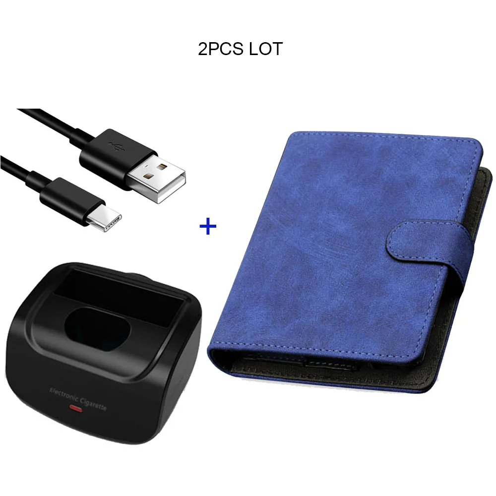 

JINXINGCHENG Charger for iqos 3.0 Multi Charging and Wallet Pouch Bag Case for Multi Holder Box Leather Case