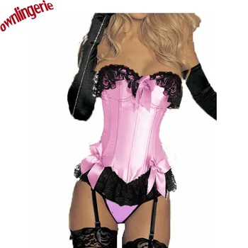 

White pink Corset Tutu Dress Set with Mini Skirt cheap sexy lingerie w3183