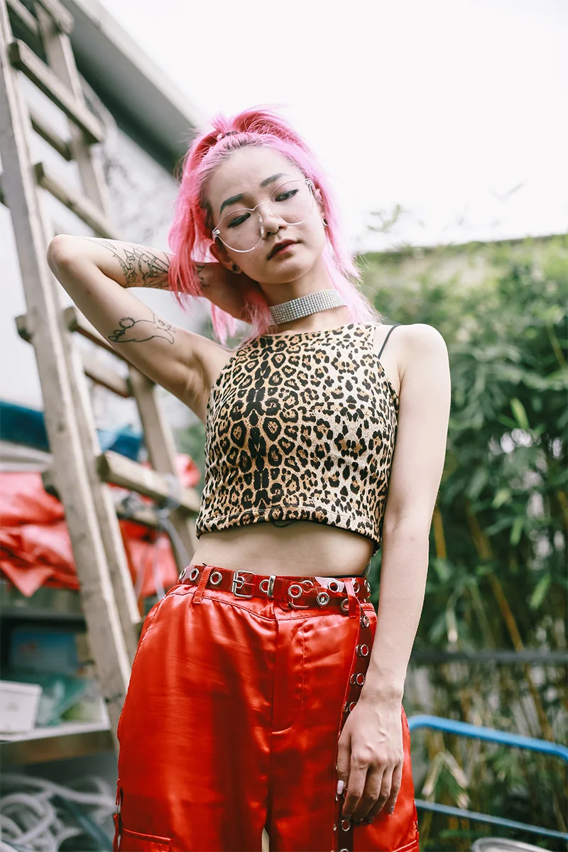 

Leopard Tank Top Women Sleeveless Crop Top 2018 Summer Basic New Fashion Fitness Clothing Female Leopard Crop Top