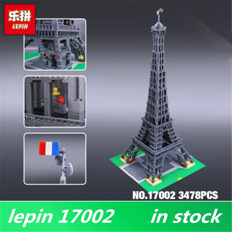 

LEPIN 17002 3478pcs The Eiffel Tower Model Building set Blocks Brick Toys for Children Compatible 10181 Birthday Christmas Gifts