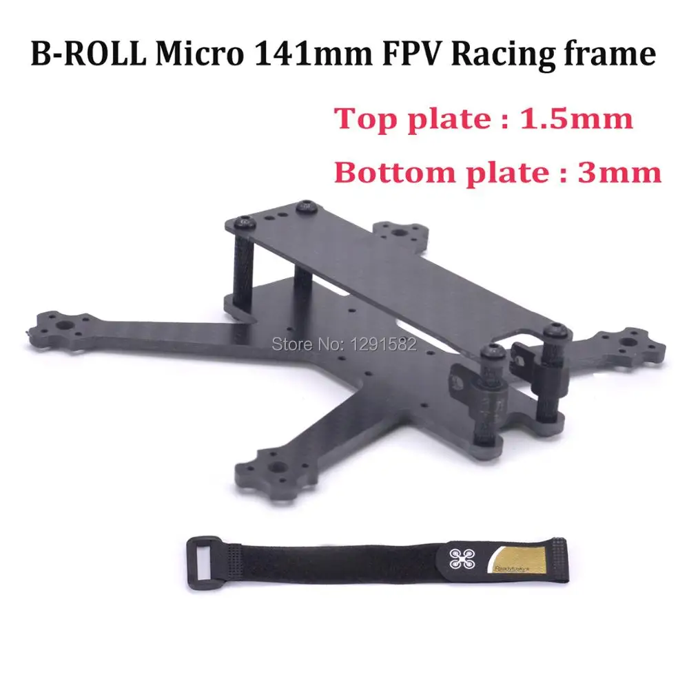 

B-Roll Micro 140mm FPV Racing Quadcopter Frame with 3mm Arm compatible 3 inch propeller FPV Racing Quadcopter Drone
