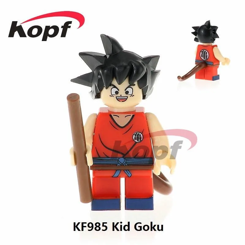 KF456 одиночные продажи Супер Герои кирпичи Dragon Ball Z строительные блочные Фигурки Гоку ультра Instic Majin Buu GohanToys для детей - Цвет: KF985  No Box