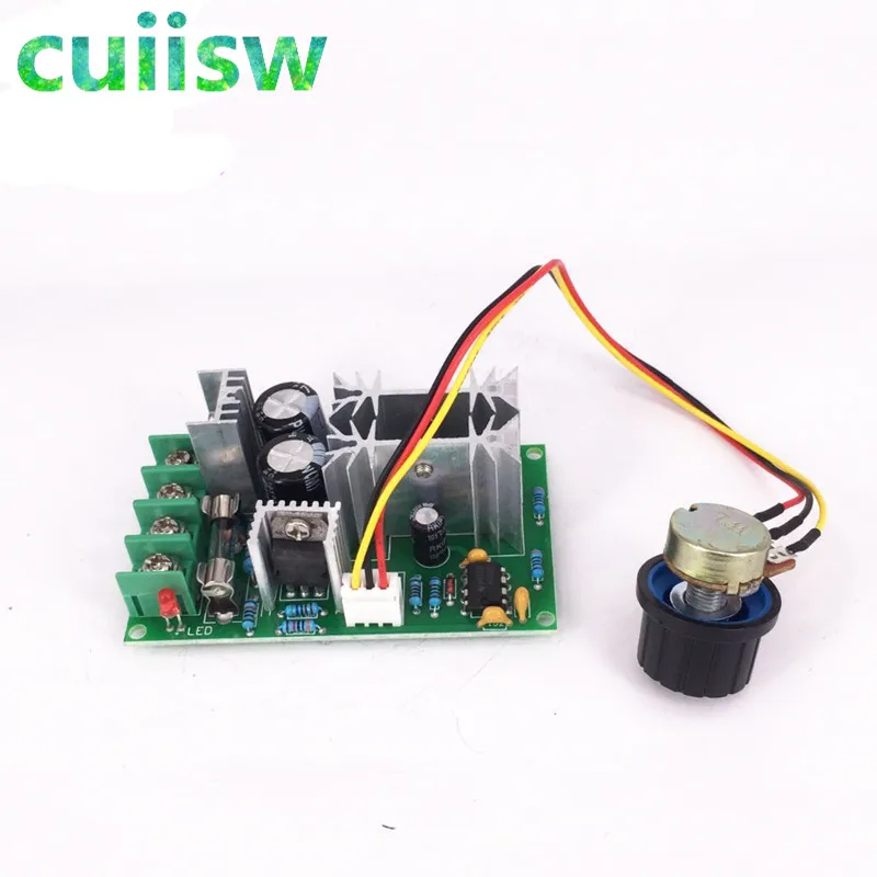 

DC10-60V DC motor speed regulator 12V 24V 36V 48V High power drive module PWM Motor speed controller 20A current regulator