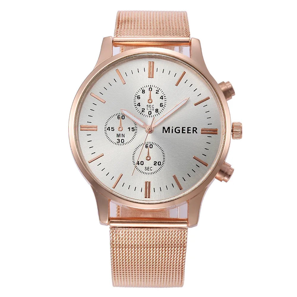 

MIGEER Ladies Mesh Band Wrist Watches Women Mens Luxury Brand Stainless Bracelet Analog Quartz Watch Famale Clock Relogio #Zer