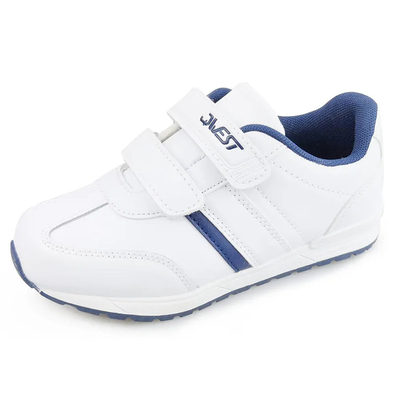 QWEST/Весенняя спортивная обувь для бега на липучке; уличная детская обувь; белые кроссовки для мальчиков; Размеры 30-36; ; 91K-SL-1236 - Цвет: 91K-SL-1236