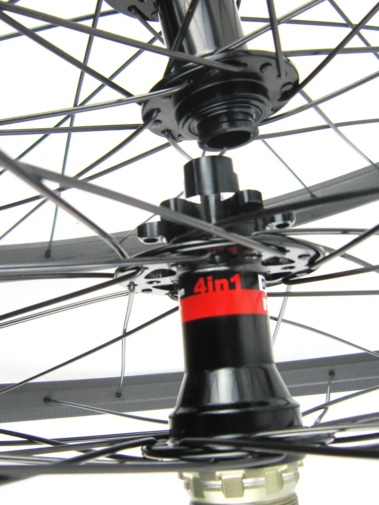 Discount Chinese Full Carbon 29er AM/DH HOOKLESS Mountain Bicycle Wheelset 20mm Deep MTB Rims Disc Brake Bike Clincher Wheel 2
