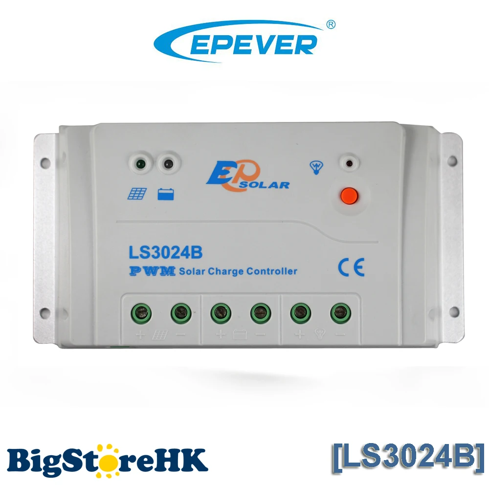 

30A Solar Controller PWM with Battery Option 12V 24 V Auto Switch for PV System LS3024B EPsolar Solar Charger Regulator NEW