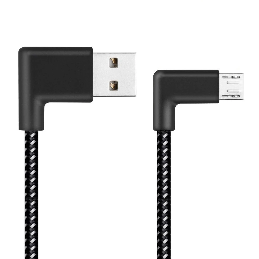 90 градусов Micro Quick Charge USB кабель мобильные телефоны сопротивляется запутыванию двойной локоть сильный Мощный для type-C Android