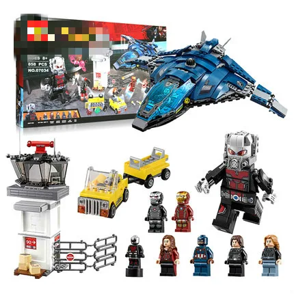

774pcs Superheros Blocks Captain America 3 Civil War Airport Giant Ant Building Blocks Avengers