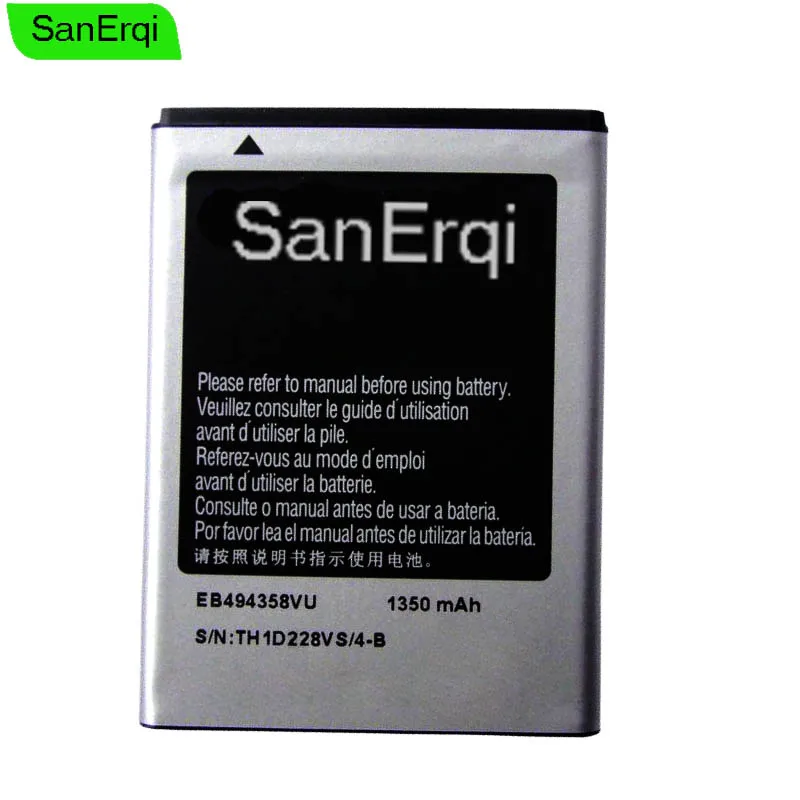Sanerqi Eb494358Vu Batteria Per Samsung Galaxy Ace S5830 S5660 S5670 Capacità 1350 Mah Batteria