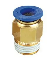 

OD1/32 to 1/8'' BSP SNS Pneumatic Connectors male straight/one-touch push in air fitting/ quick coupler/ SPC1/32-01