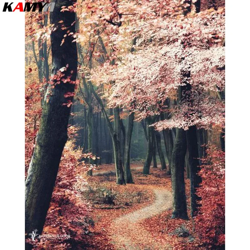 

5D DIY Diamond Embroidery Autumn & Trail Full Square/Round Diamond Mosaic Painting Forest Decoration Home Diamond Painting XY1