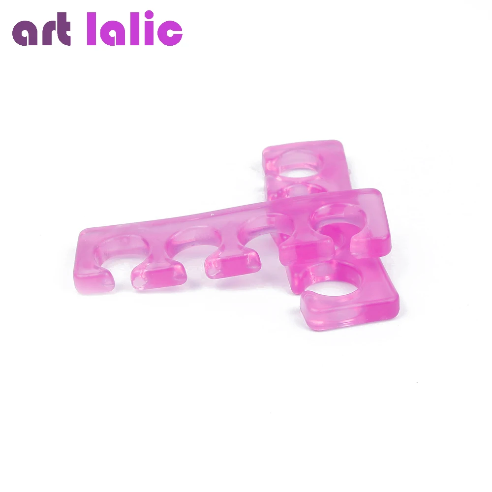 Nail Art Tools Finger Toe Separator Silicone Finger Separator for Manicure and Pedicure 1pair