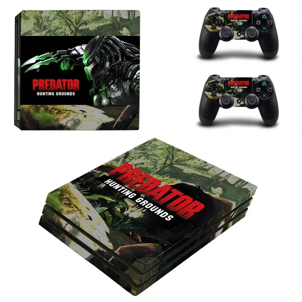 

Predator:Hunting Grounds PS4 Pro Stickers Play station 4 PS 4 Pro Skin Cover For Sony Playstation 4 Pro Console and Controller