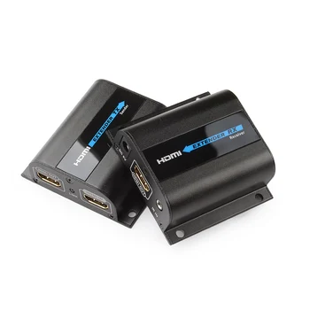 

LKV372Pro HDMI extender 1080P HDMI signal up to 60m over single CAT6 network cable HDMI Extender w/Loop-out&IR AV adapter