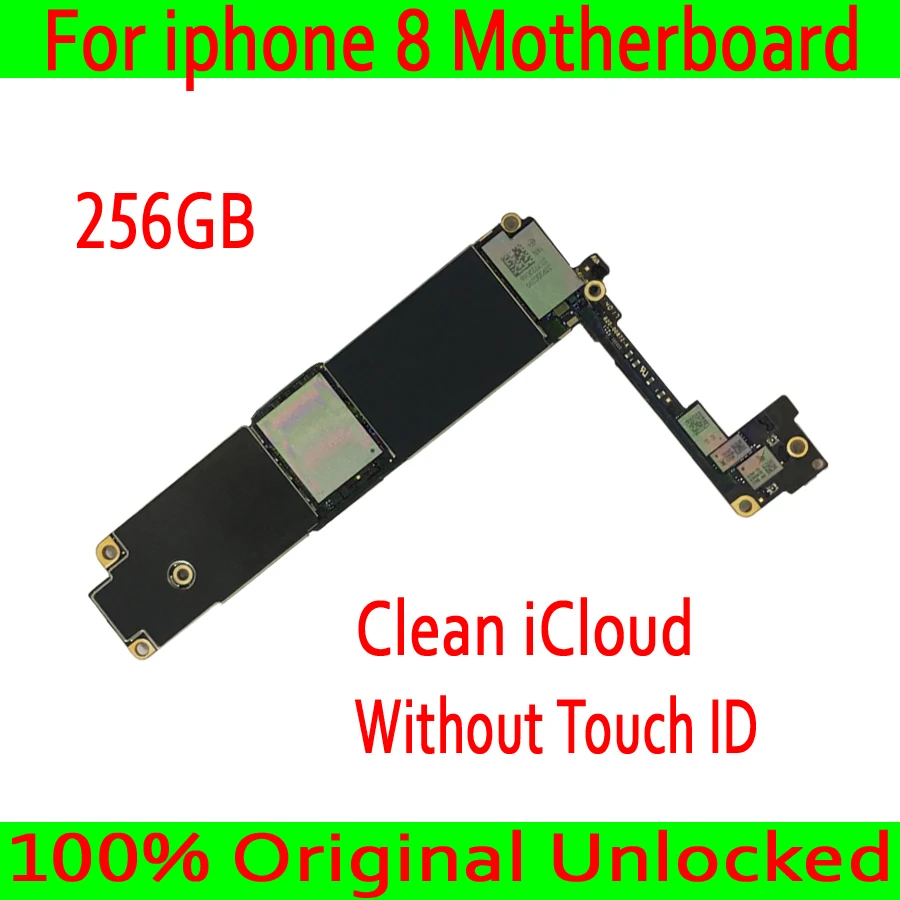 

Original for iphone 8 4.7inch unlocked Motherboard Without Touch ID,Clean iCloud for iphone 8 motherboard 256GB with IOS System