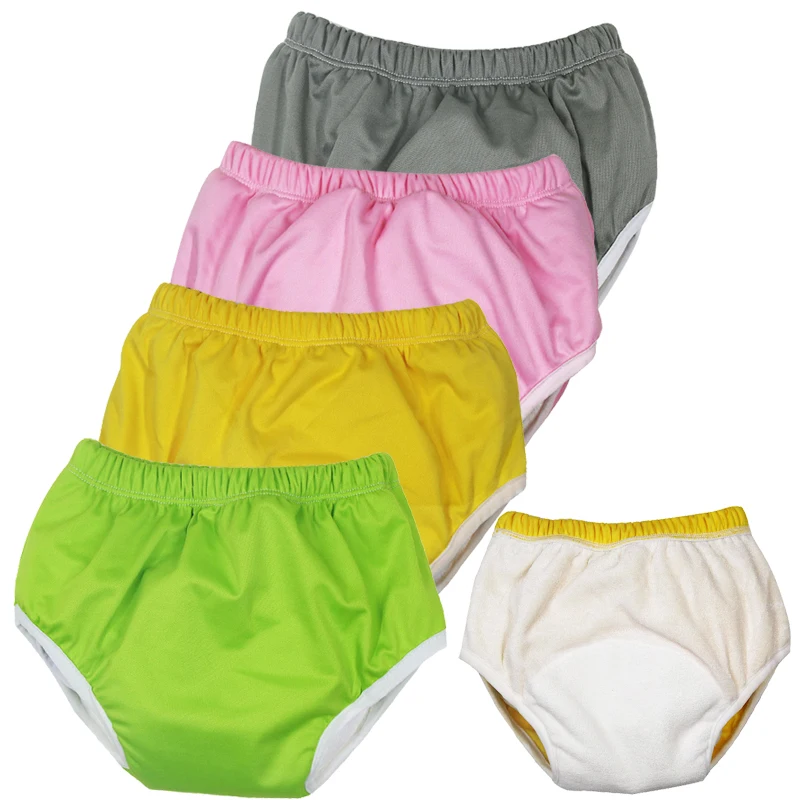 Многоразовые Детские тренировочные штаны для горшка, подгузники, Моющиеся Водонепроницаемые детские подгузники; размеры S, M, L, бамбуковые внутренние тренировочные штаны