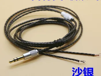 

diy earphone wire single crystal copper silver plated cable 10pcs