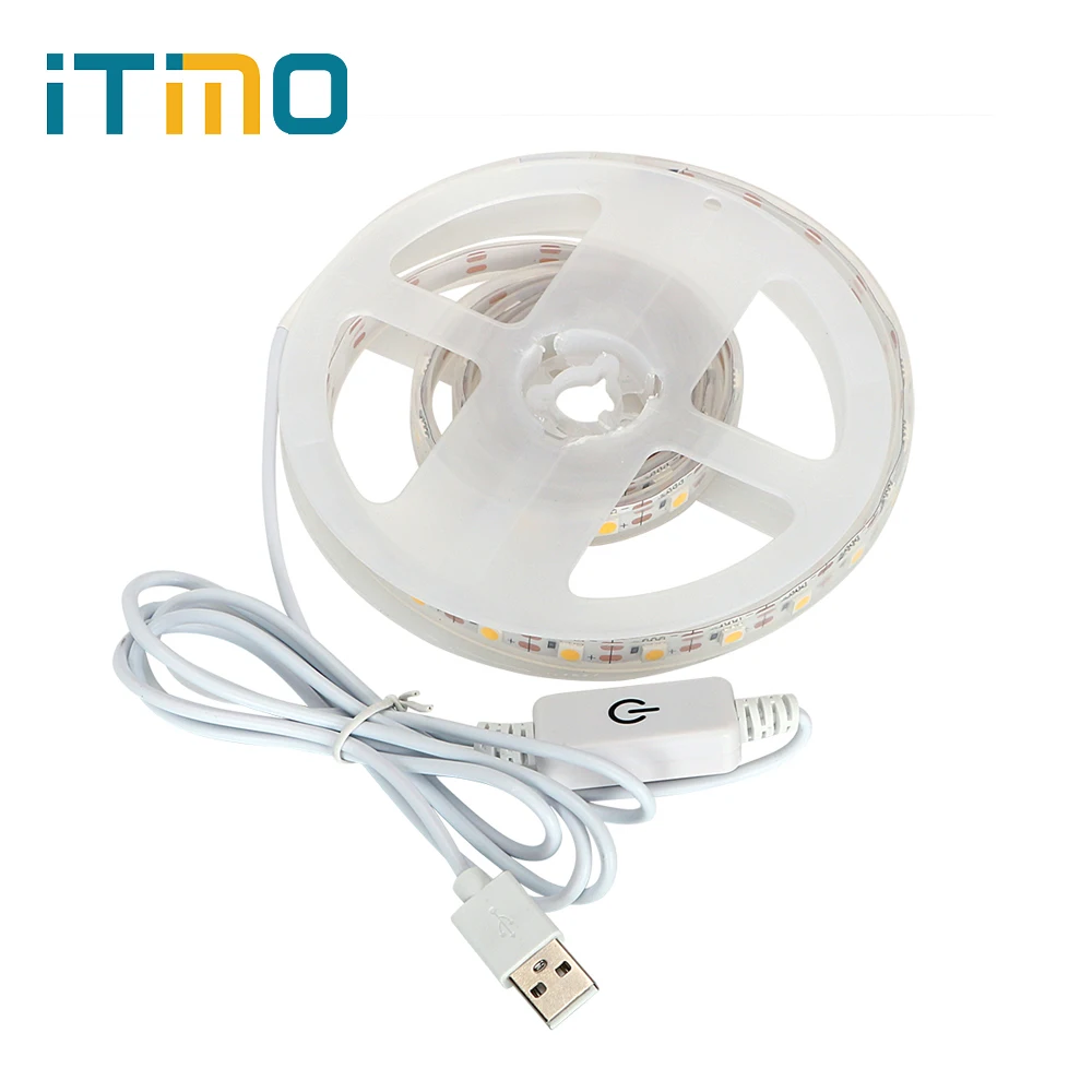 

iTimo 1M 60Leds Strip Light Flexible USB Power DC5V 3W Festival Christmas Party Decor Lamp LED Light for Closet Wardrobe Cabinet