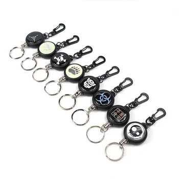 

EDC Retractable Wire Rope Keychain Anti-lost Anti-theft Key Ring Outdoor Camping Equipment Tourism Portable Tools