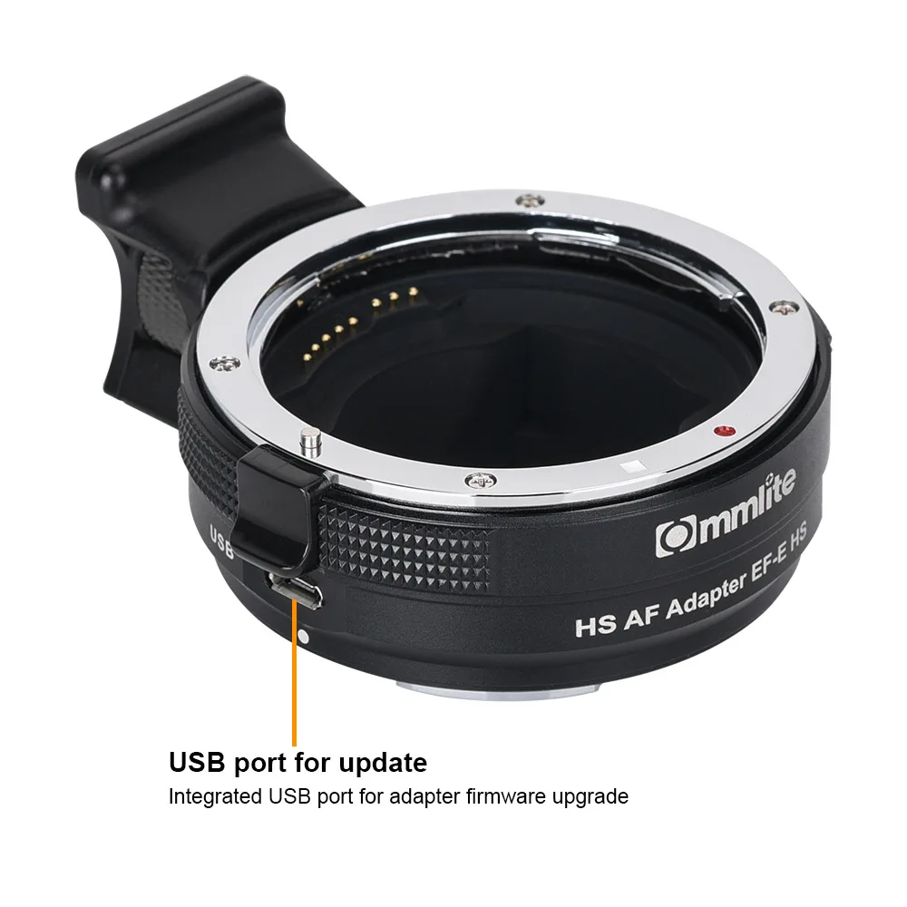 Commlite CM EF E HS адаптер объектива с автофокусом для Canon EF/EF S объектив Sony Mount Camera A9 A7RIII A7