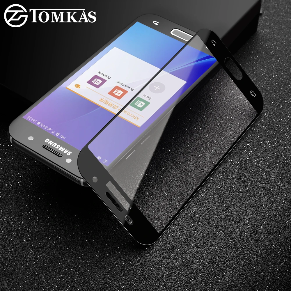 TOMKAS Защита экрана для Samsung Galaxy J3 J5 J7 A3 A5 2017 закаленное стекло 2016 A8 Plus A7 2018|screen protector