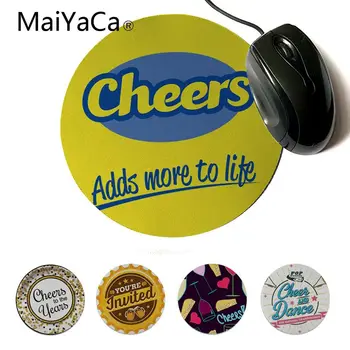 

MaiYaCa My Favorite Cheers to years life dance Durable Rubber Mouse Mat Pad 3D Printing Gaming Durable Notebook Round mouse pad