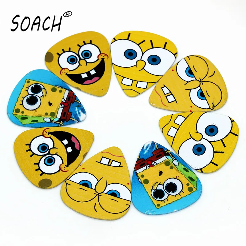 

SOACH 50PCS 1.0mm Hot sale exquisite high quality two side errings pick DIY design pick guitar picks