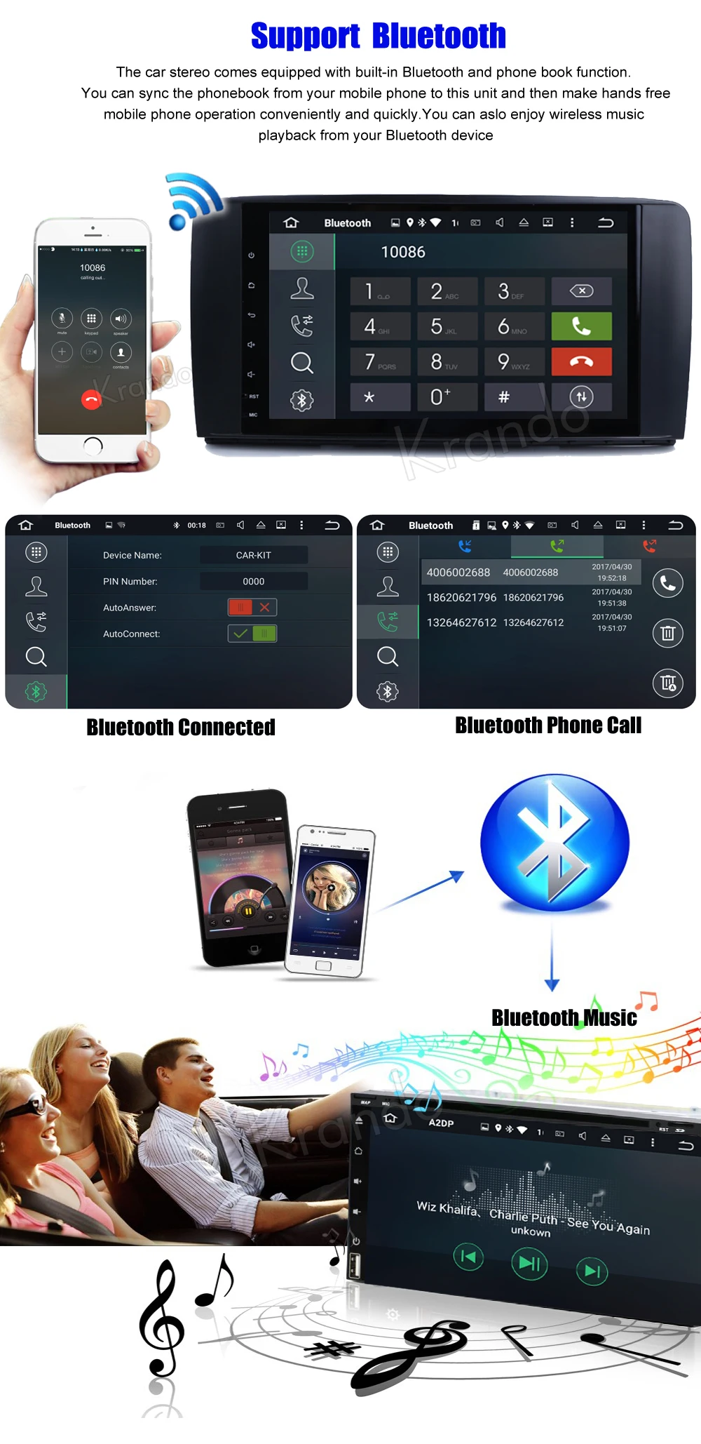 Clearance Krando 9" Android 8.1 car navigation multimedia system for Benz B class RW251 2006-2012 audio radio gps dvd player 3