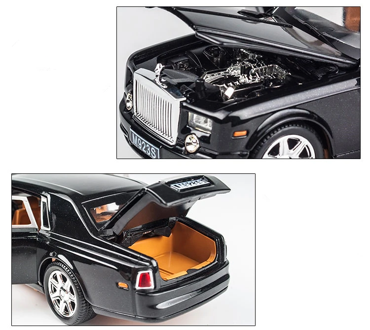 KIDAMI литье под давлением 1:24 Rolls-Royce Phantom Модель автомобиля украшения мальчик подарок на день рождения игрушки для детей автомобиль игрушки