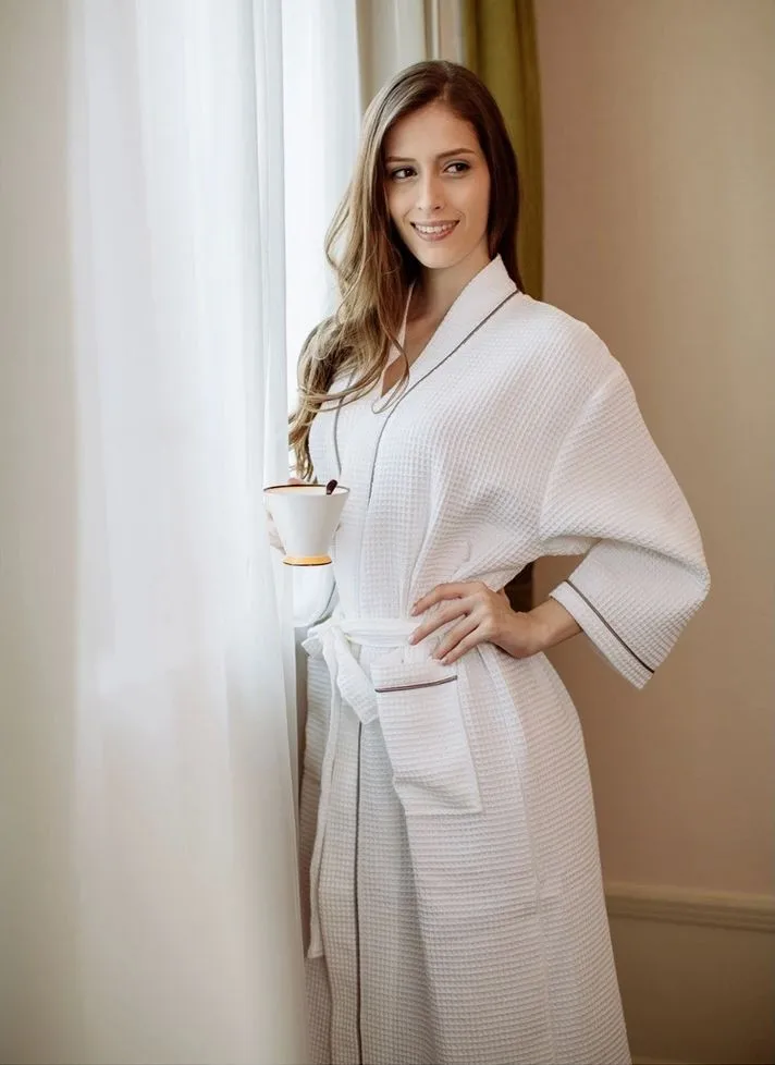 Women\'s Mid-Calf Cotton Sleep Lounge Robes RBS-D RB26 8