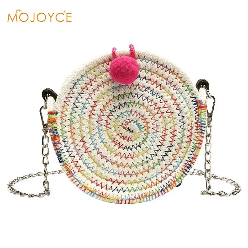 

Handbags Women Bag 2019 Beach Summer Rattan Fashion Weave Bag Beach Women Small Round Crossbody Bags Straw Bag Casual Circular