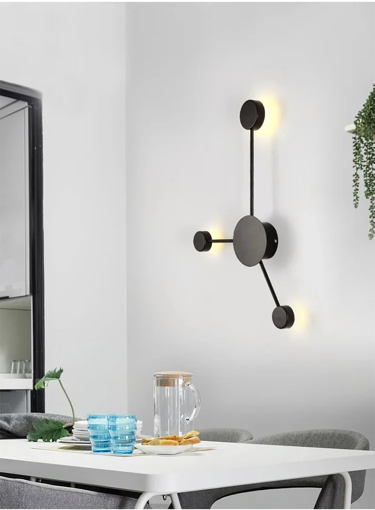 Lâmpada de Parede Lâmpada de Cabeceira Exposição do Hotel Moderna Simples Sala Estar Quarto Criativo Corredor Salão Lightin Pós Led 8 Luminárias de parede