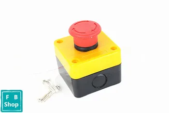 

Emergency stop button box XB2 Y090 pit elevator emergency stop switch LA38LA39 often close 22mm
