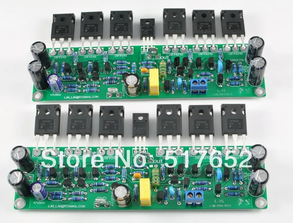 2PCS DIY012 Assembled FET IRFP240/IRFP9240 Mono Audio AMP / Pure Power