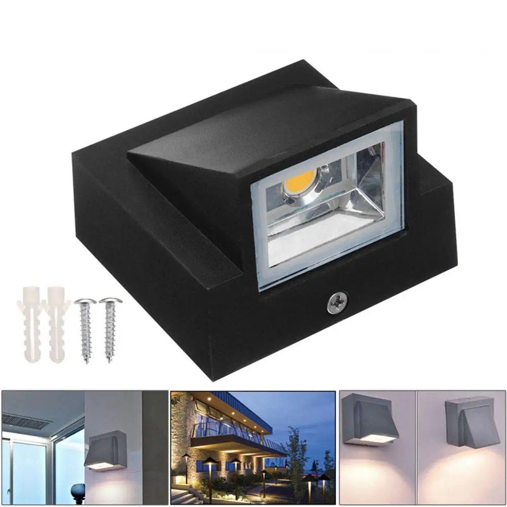  IP65 Waterproof 5W indoor outdoor Led Wall Lamp modern Aluminum Surface Mounted Cube Led Garden Por - 32965381899