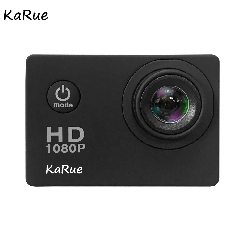 KaRue 1080P экшн-камера DV Sport 2,0 lcd 90D объектив Спорт Водонепроницаемый pro Hero стиль камеры аксессуары для активного отдыха - Цвет: Черный