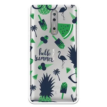 

Stand case costume drawing Hello Summer Blue WP007 for Nokia 8