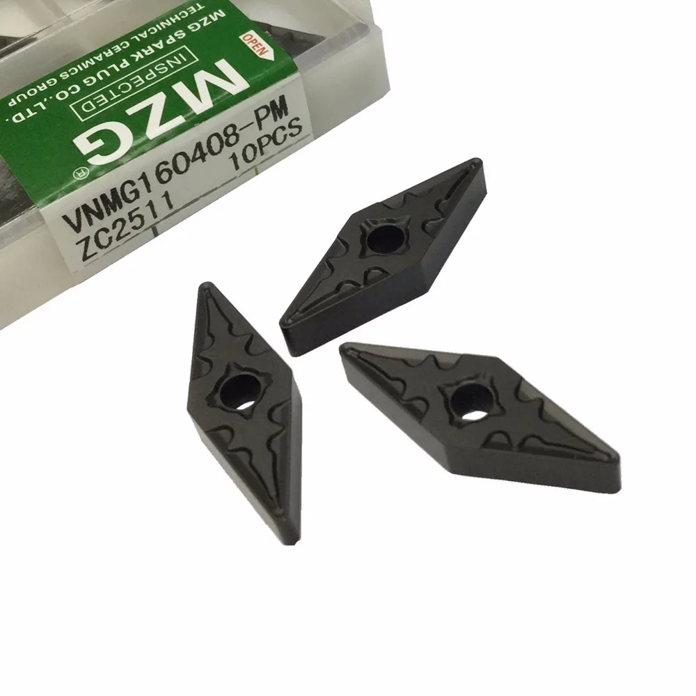 MZG 10PCS VBMT160404-TF ZC2512 CNC Steel Processing Boring Tools Carbide Inserts