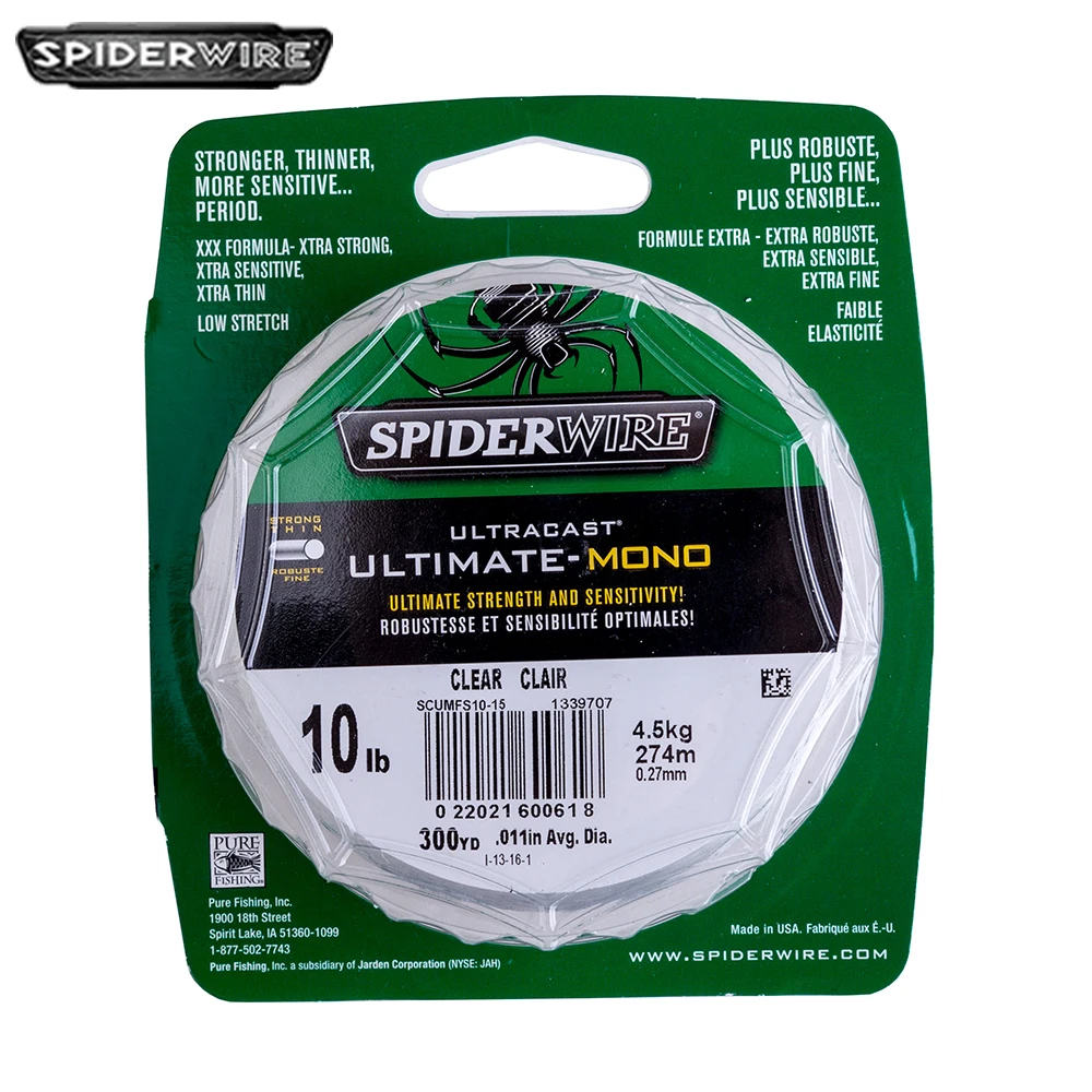 Spiderwire Brand Ultracast Ultimate Mono 330yd 301m Nylon Fishing Lines