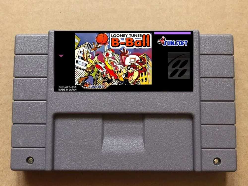 

Looney Tunes B-Ball USA-NTSC version 16 bit 46 pins video games !
