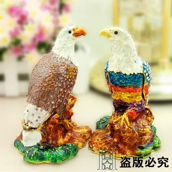 

European painting crafts, metal crafts Animal eagle,desktop Decoration home ornaments gift(A458)