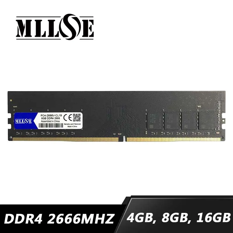 

MLLSE ram ddr4 4GB 8GB 16GB PC4-2666V 2666MHz DDR4 16G 8G 4G Desktop Computer Memoria dimm high performance Motherboard memory