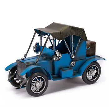 

Vintage Classic Iron Car Ornaments Miniature Model Figurines Home Decoration Coffee Bar Decor Sculpture Kids Toys Birthday Gifts