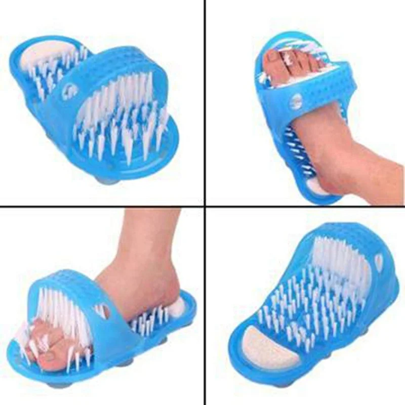 Bath Shoes Brush Shower Massager Slippers Brush for Feet Pumice Stone