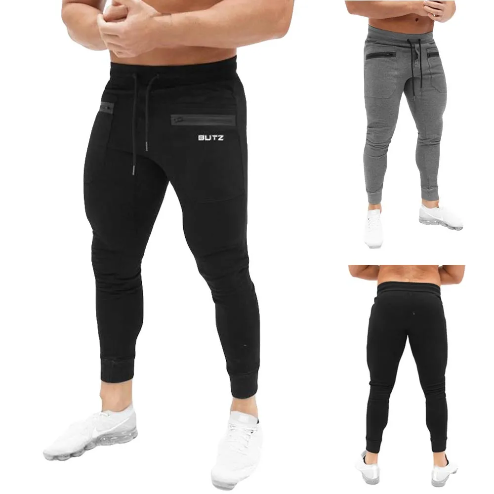 

Men Pure Color Printed Overalls Casual Pocket Sport Work Casual Trouser Pants