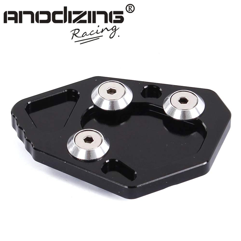 FXCNC Aluminum Motorcycle Kickstand Plate – Fits BMW K1200S & K1200R | Prevents Sinking On Soft Ground